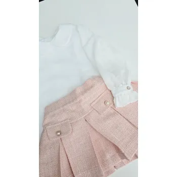 CAMELLIA BOUTIQUE | PINK TWEED SKIRT MILEY