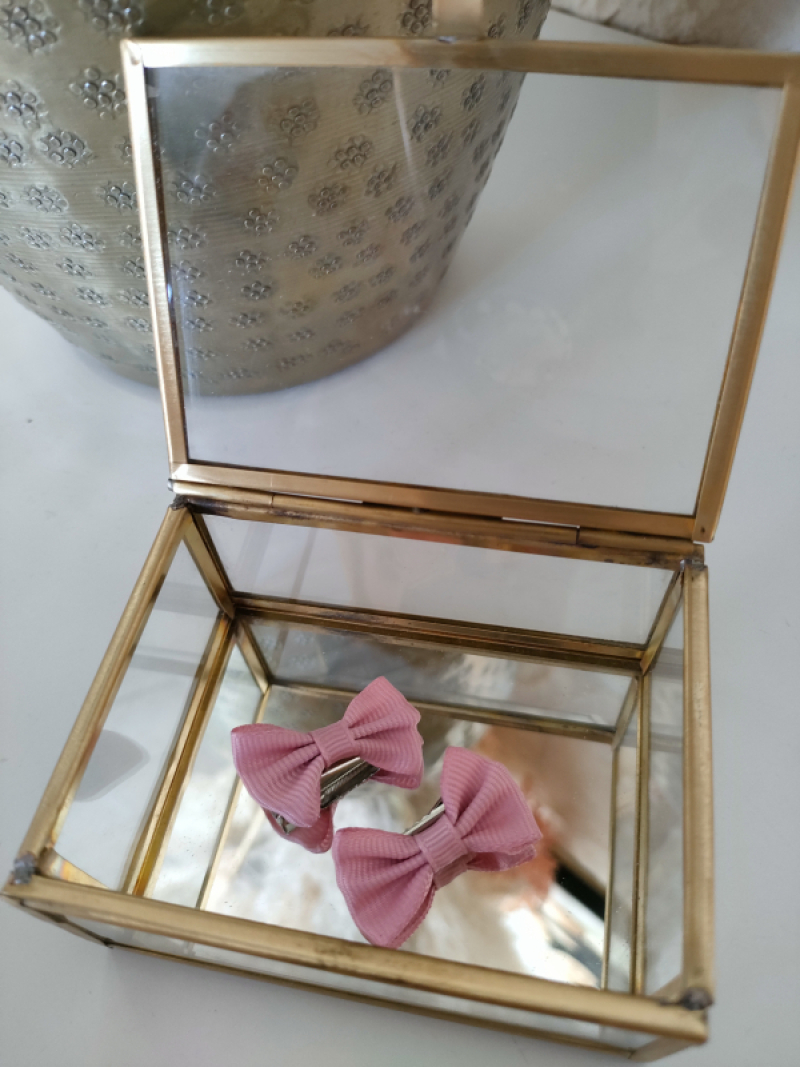 L'ENFANT FLEURI | LITTLE BOW DARK PINK STERRE