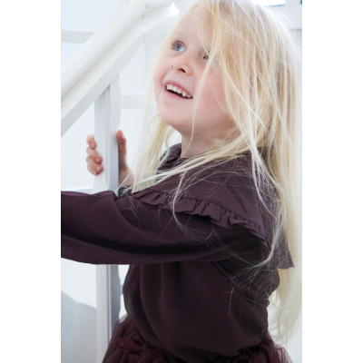 LRDM : LUNE TOP BURGUNDY 