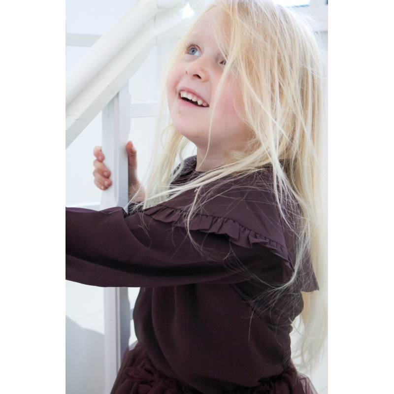 LRDM : LUNE TOP BURGUNDY 