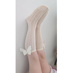 MEIA PATA | KNIEKOUSJES SATIJN STRIK PEARL 