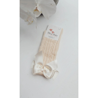 MEIA PATA | KNIEKOUSJES SATIJN STRIK PEARL 