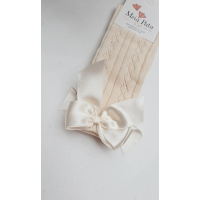 MEIA PATA | KNIEKOUSJES SATIJN STRIK PEARL 