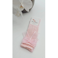 MEIA PATA | KNIEKOUSJES DUBBELE STRIK BABY PINK 