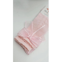 MEIA PATA | KNIEKOUSJES DUBBELE STRIK BABY PINK 