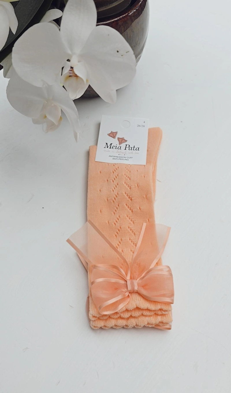 MEIA PATA | KNIEKOUSJES DUBBELE STRIK PEACH 