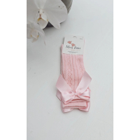 MEIA PATA | KNIEKOUSJES SATIJN STRIK BABY PINK 