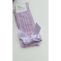 MEIA PATA | KNIEKOUSJES SATIJN STRIK PAARS