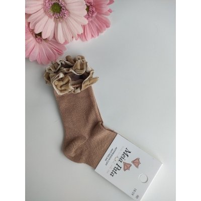 MEIA PATA | KNIEKOUSEN VELVET BAND NOUGAT MEIA PATA | KNIEKOUSEN VELVET BAND NOUGAT